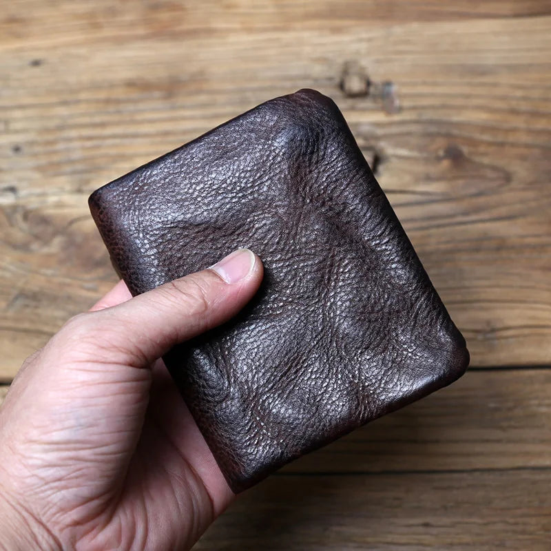 Patina Volnerf Leren Portemonnee