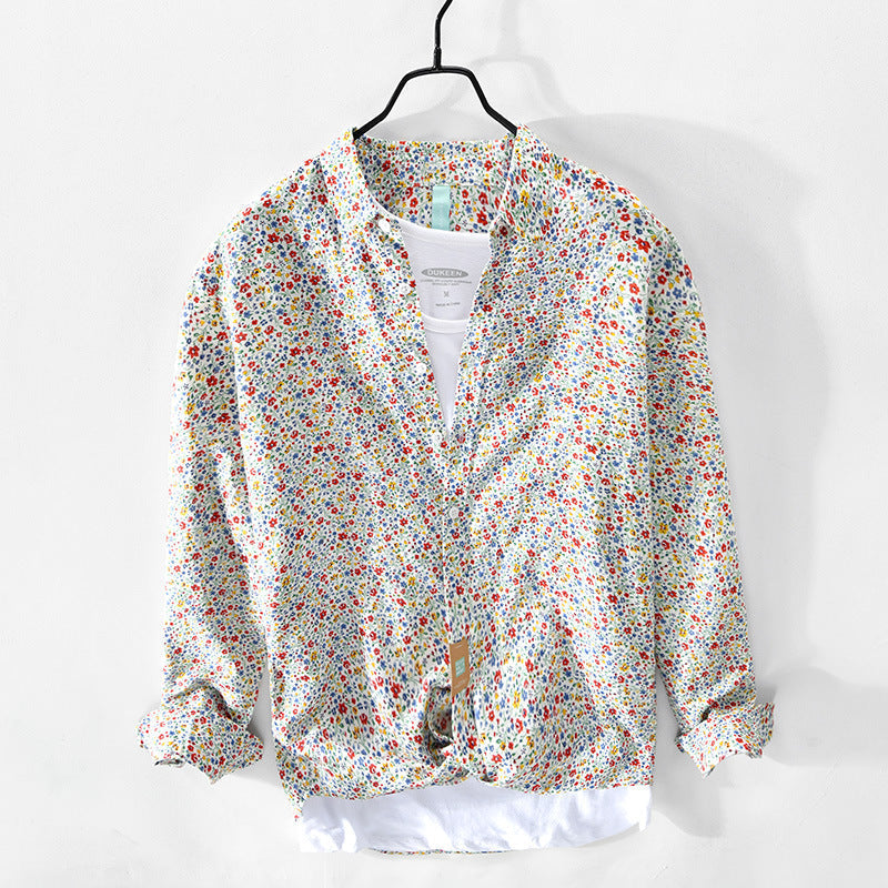 Oliver Romano Bloemen Linnen Shirt