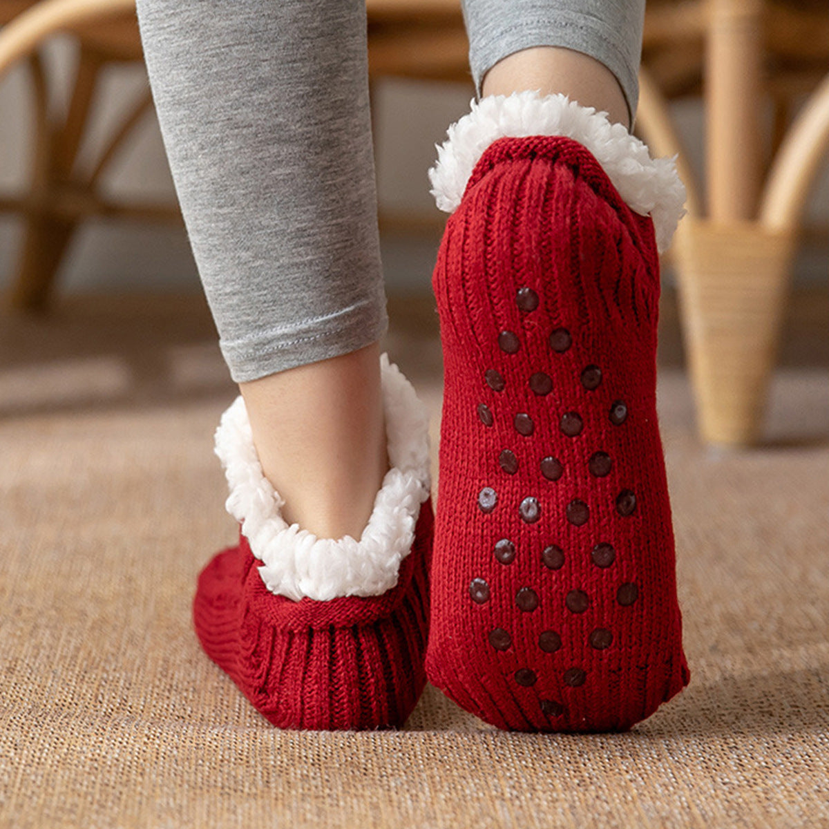 Antislip Zachte Fleece Sokken
