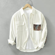 Enzo Conti Luxe Corduroy Lange Mouwen Shirt
