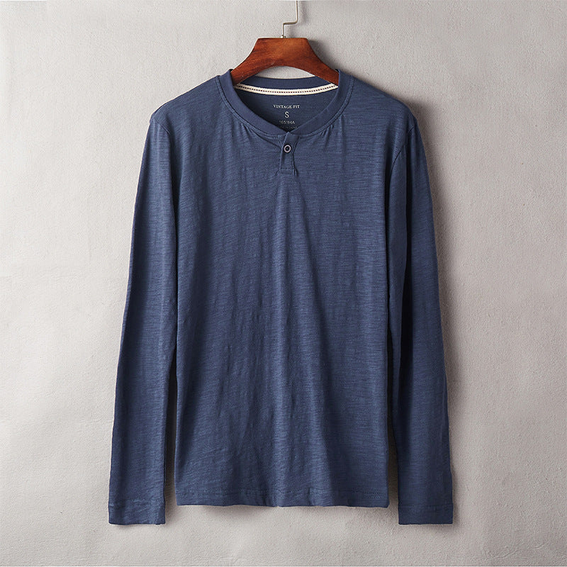 Hiro Katoenen Lange Mouwen Shirt