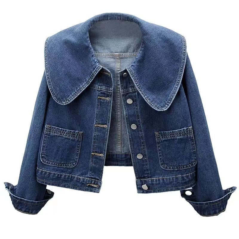 Sofia Denim Crop Jas