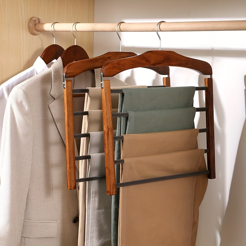 Premium Walnoot Houten Multi-Bar Hanger