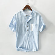 Saint Morris Luchtige Linnen Shirt