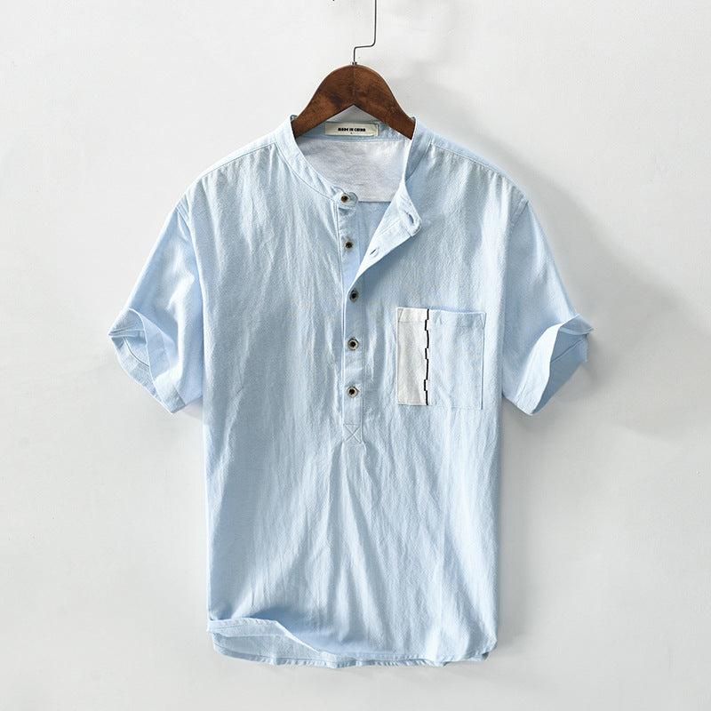 Saint Morris Luchtige Linnen Shirt