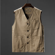 Ridley Multi-Pocket Katoenen Vest