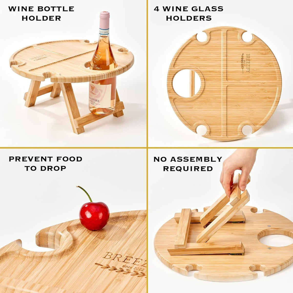 Noordse Sommelier Draagbare Houten Tafel