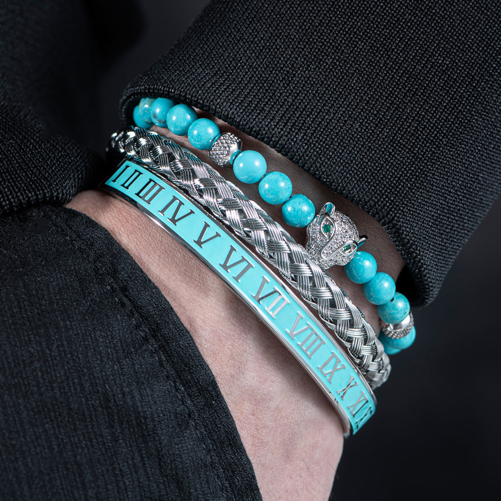 Roman Panther Drie-laags Armband Set