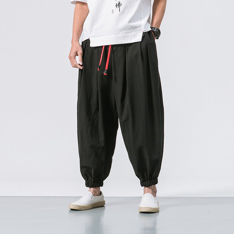 Kaito Oversized Katoenen Linnen Broek