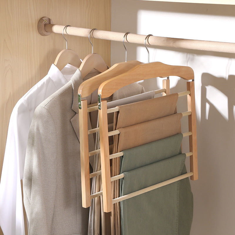 Premium Walnoot Houten Multi-Bar Hanger
