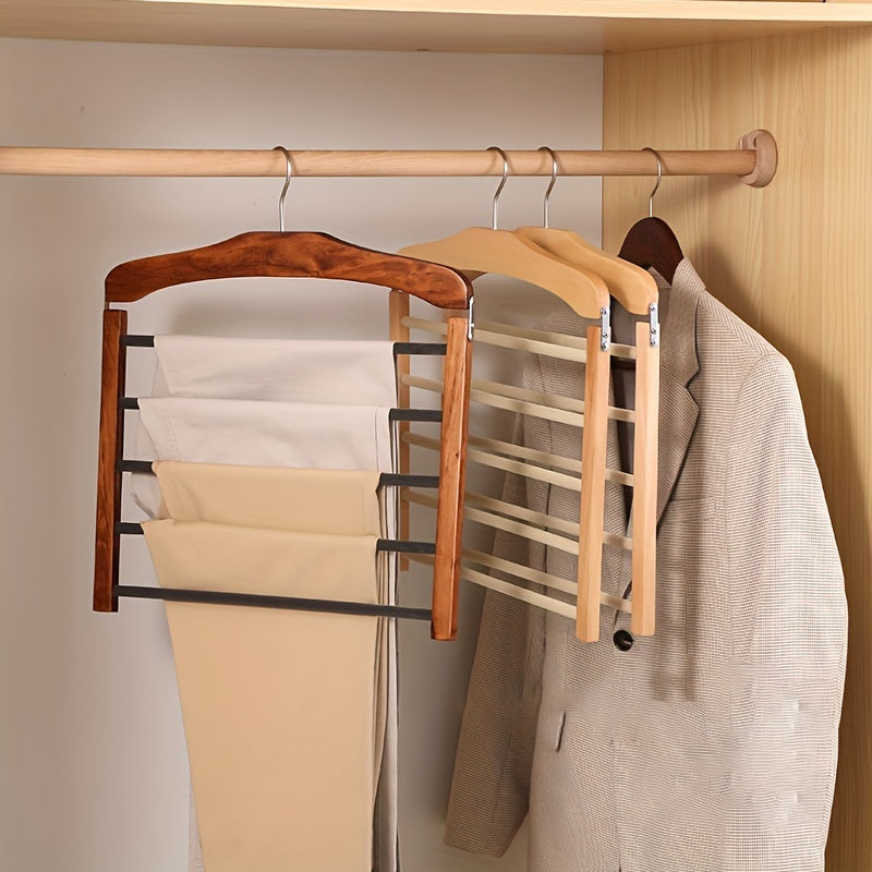 Premium Walnoot Houten Multi-Bar Hanger