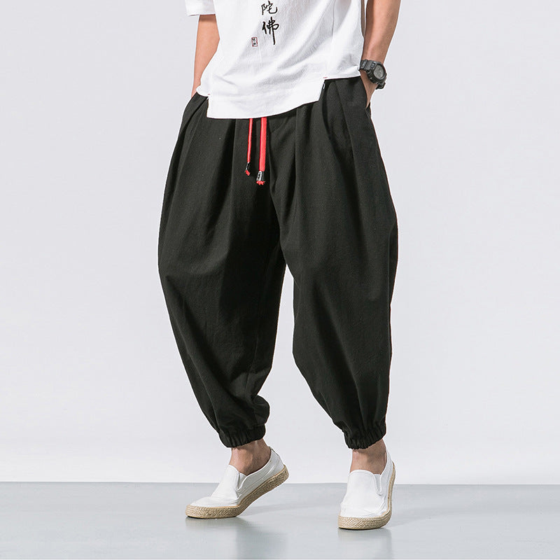Kaito Oversized Katoenen Linnen Broek