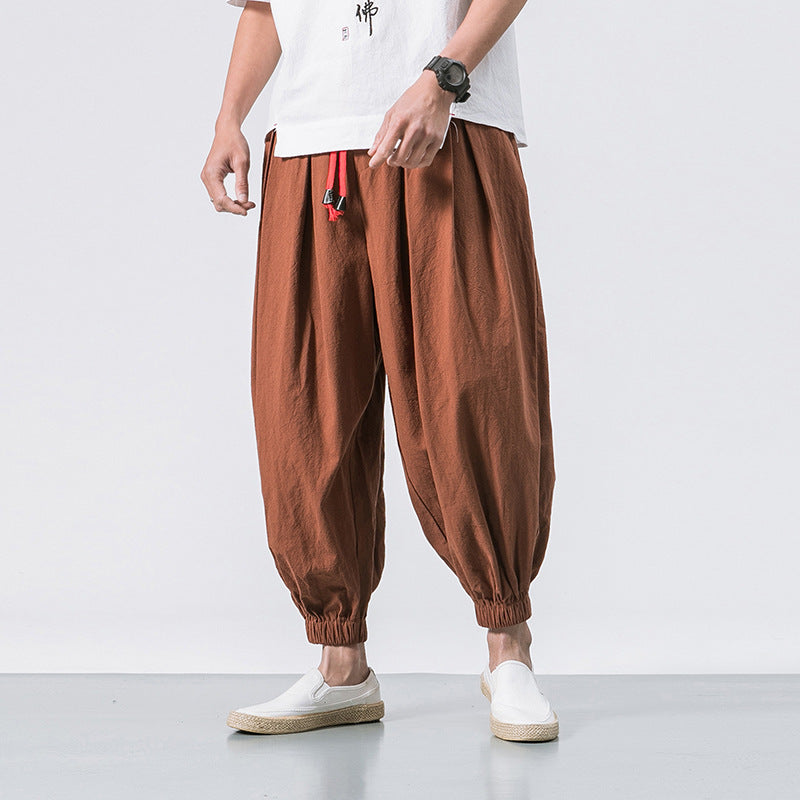Kaito Oversized Katoenen Linnen Broek