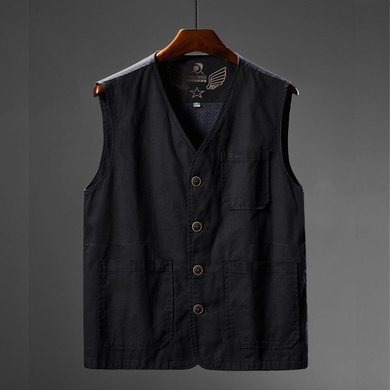 Ridley Multi-Pocket Katoenen Vest