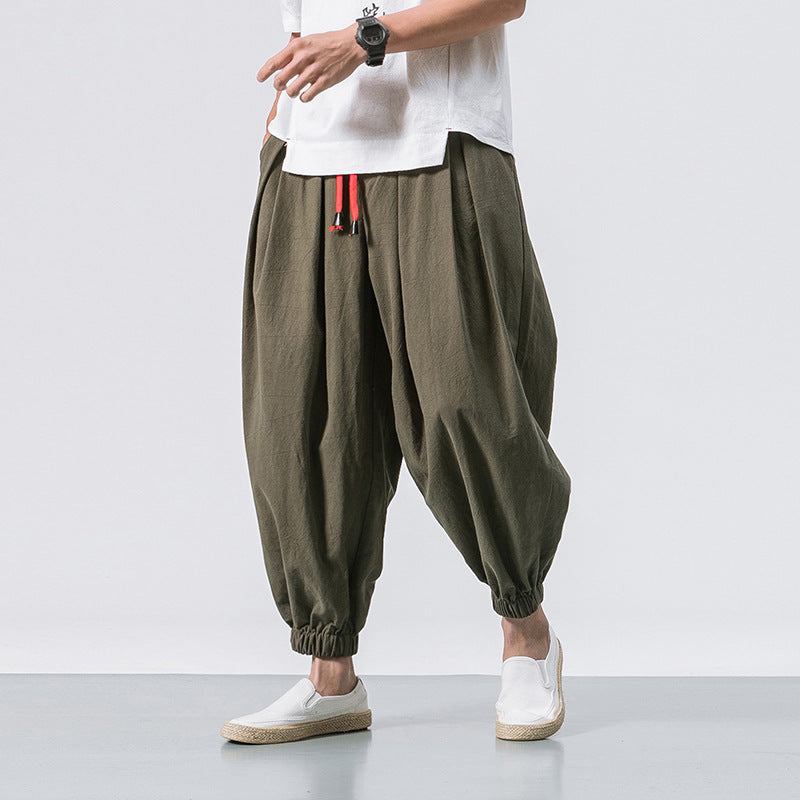 Kaito Oversized Katoenen Linnen Broek