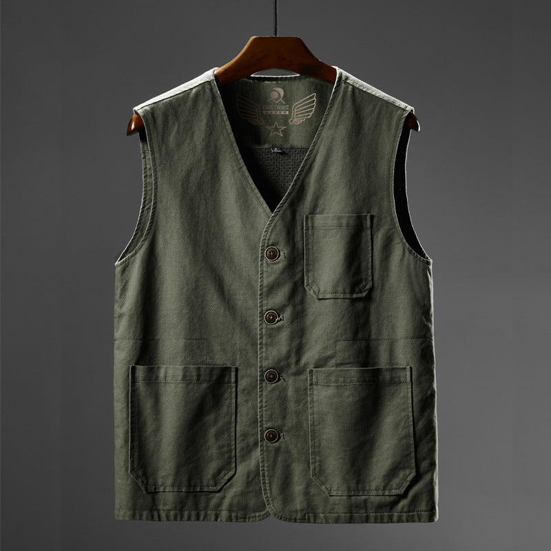Ridley Multi-Pocket Katoenen Vest