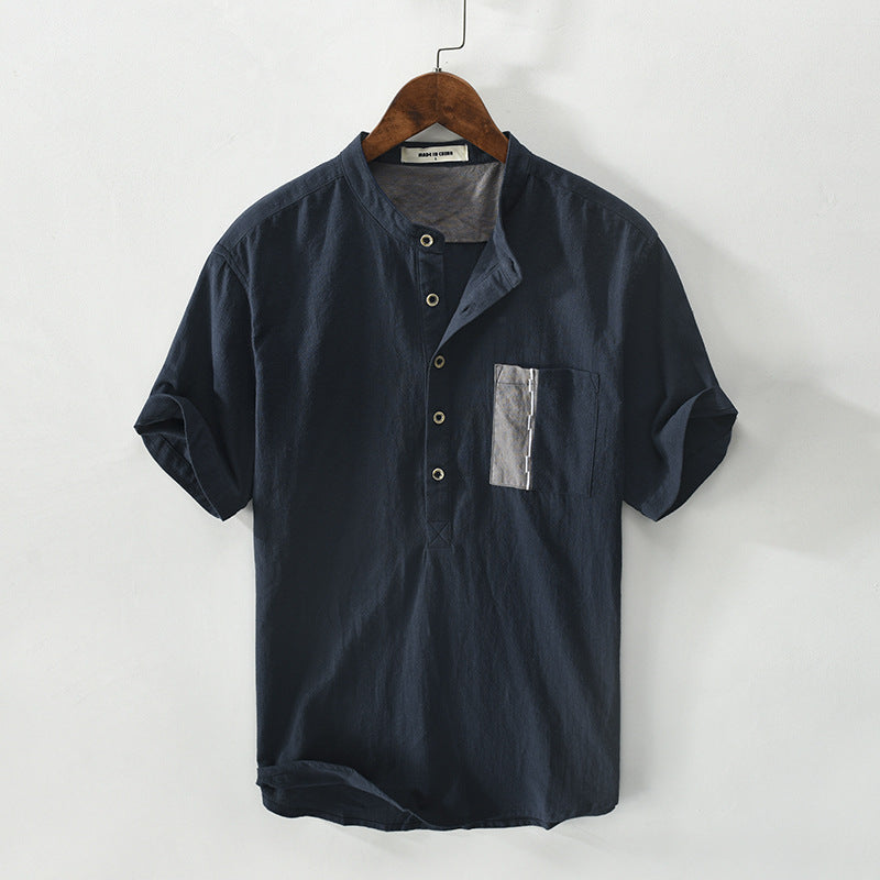 Saint Morris Luchtige Linnen Shirt