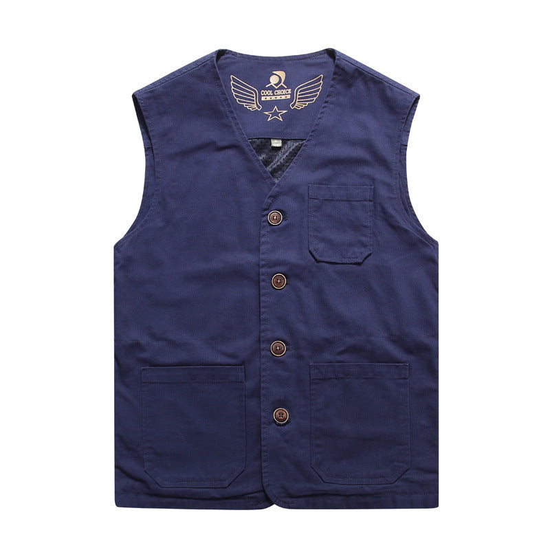 Ridley Multi-Pocket Katoenen Vest