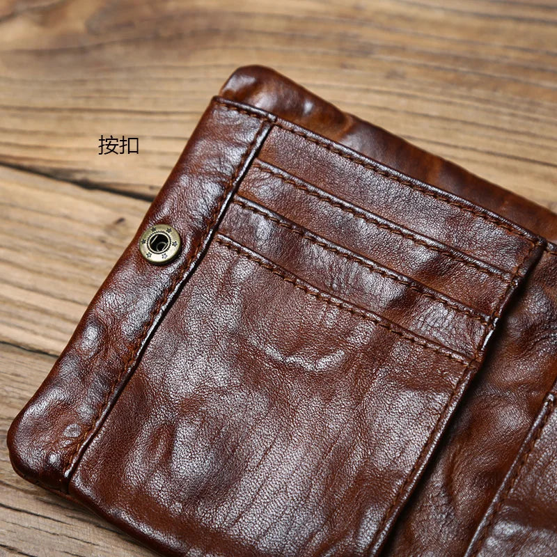 Patina Volnerf Leren Portemonnee