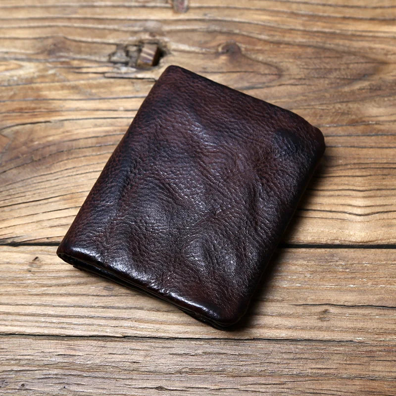 Patina Volnerf Leren Portemonnee