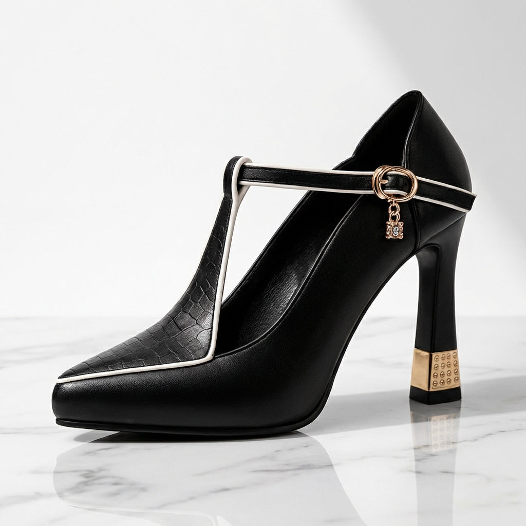 Aurelie T-Strap Blokhak