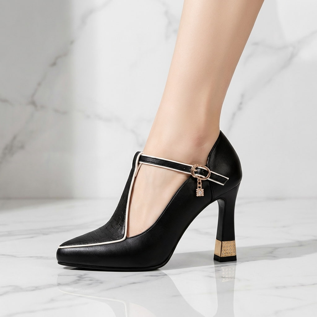 Aurelie T-Strap Blokhak