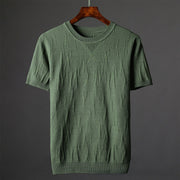 Hensu Textured Katoenen T-Shirt