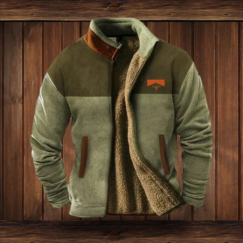 Heren Winterjas | Western Design | Karaktervolle Patroonmouwen