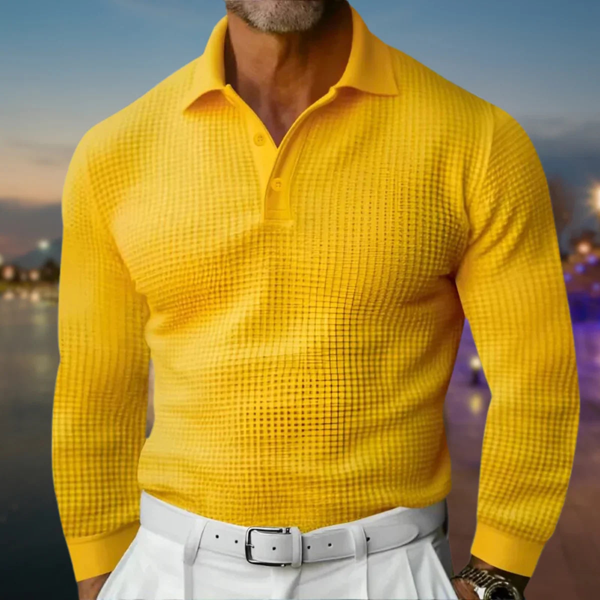 Heren polo sweater | Polokraag & Warm Draagcomfort