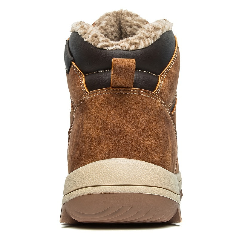 Heren wandelschoenen met warme voering en stevige vetersluiting