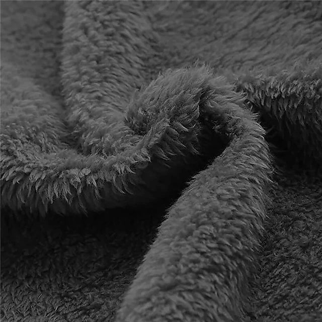 Heren tussenjas met capuchon en warme fleece voering