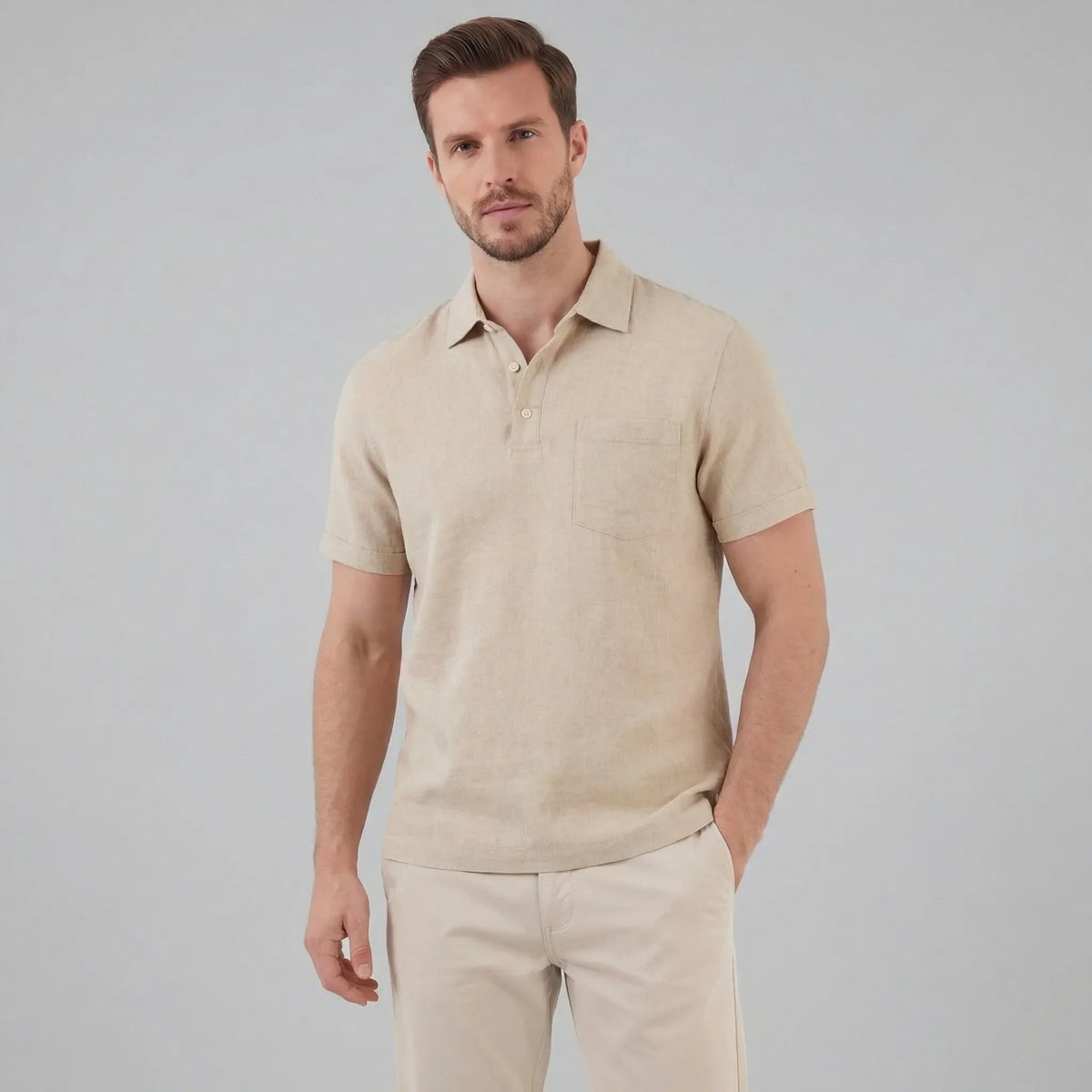 Polo shirt met borstzak