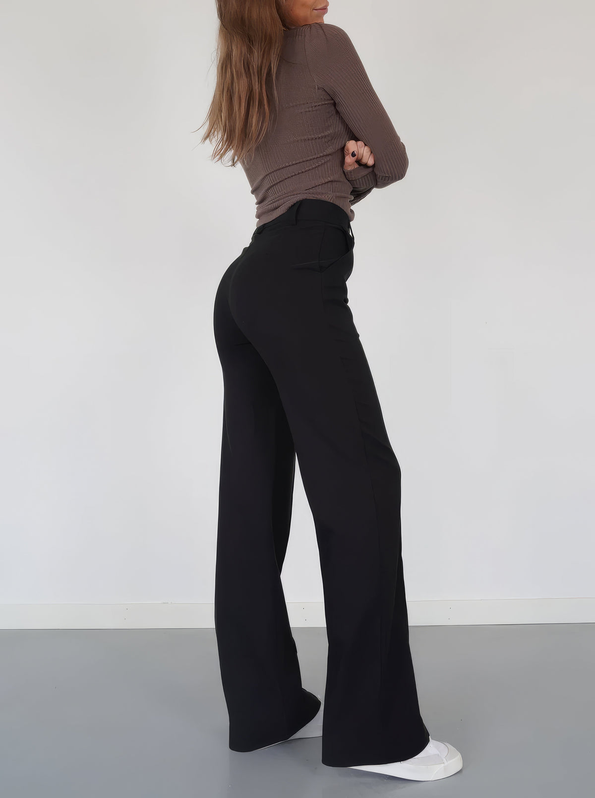 High waist pantalon dames | Rechte pijpen & flatterend silhouet