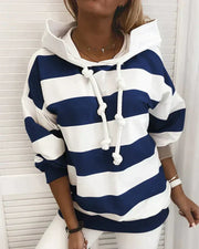 Hoodie Dames | Gestreept Design met Capuchon