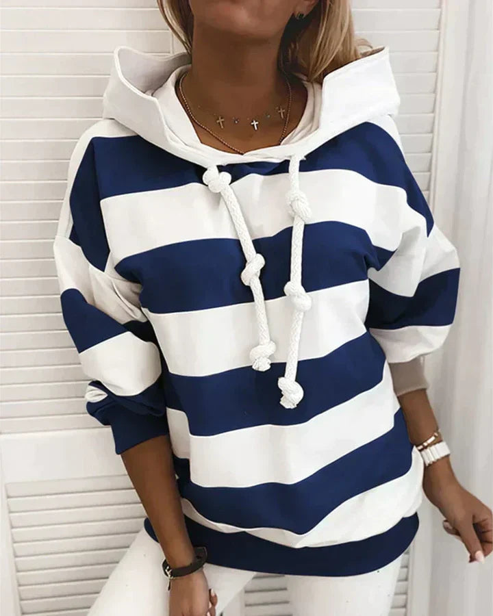 Hoodie Dames | Gestreept Design met Capuchon