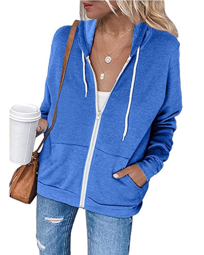 Hoodie Dames | Lichtgewicht met Rits
