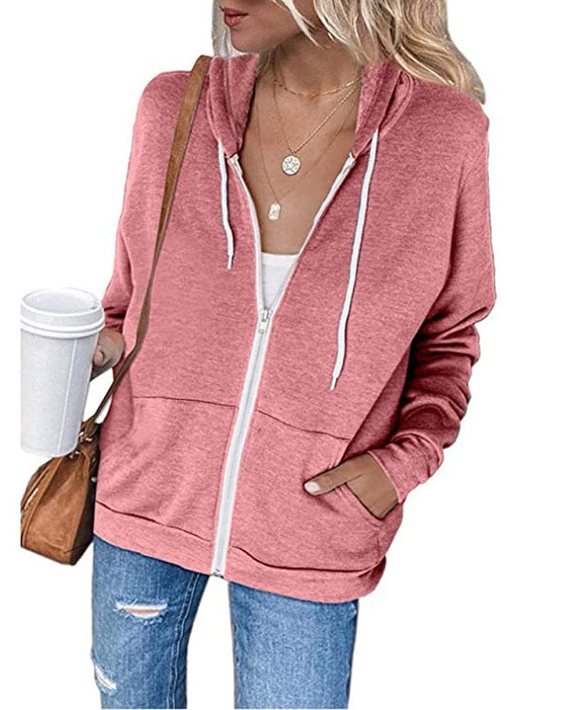 Hoodie Dames | Lichtgewicht met Rits