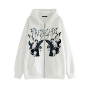 Hoodie Dames | Rits met Statementprint