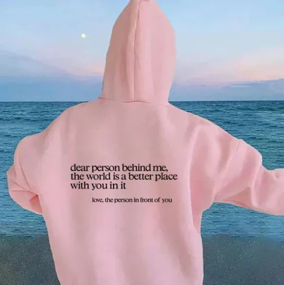 Hoodie Dames | Statement Print met Capuchon