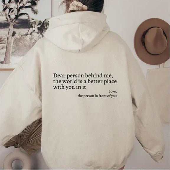 Hoodie Dames | Statement Print met Capuchon