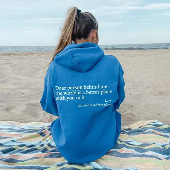 Hoodie Dames | Statement Print met Capuchon