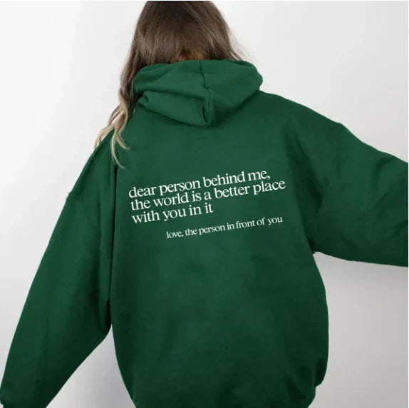 Hoodie Dames | Statement Print met Capuchon