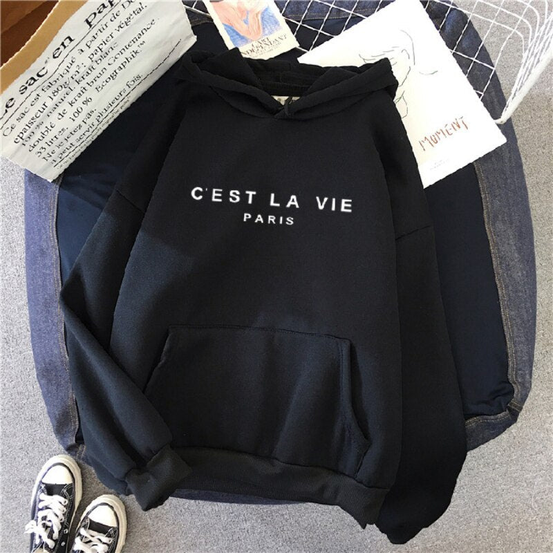 Hoodie Dames | Warm met Tekstprint