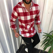 Hoodie Heren | Geruit Design met Capuchon