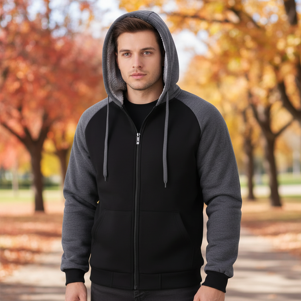 Hoodie Heren | Warm Gevoerd met Capuchon