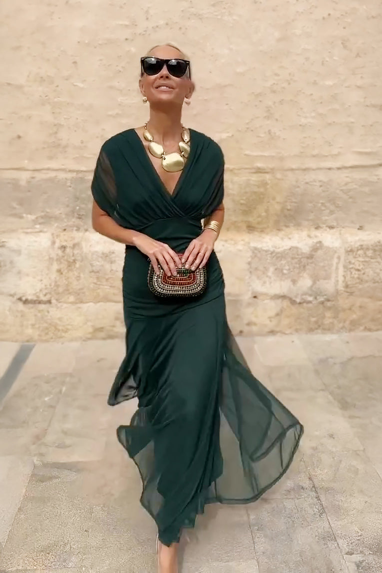 Isla | Elegante maxi-jurk met V-hals