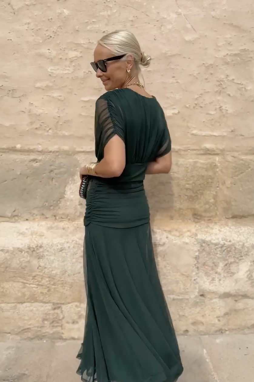Isla | Elegante maxi-jurk met V-hals