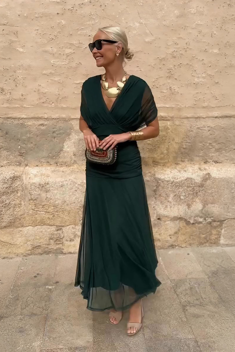 Isla | Elegante maxi-jurk met V-hals