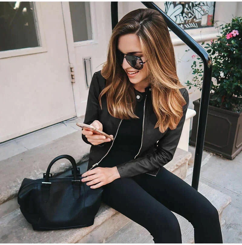 Abigail - Italiaanse Leren Jas