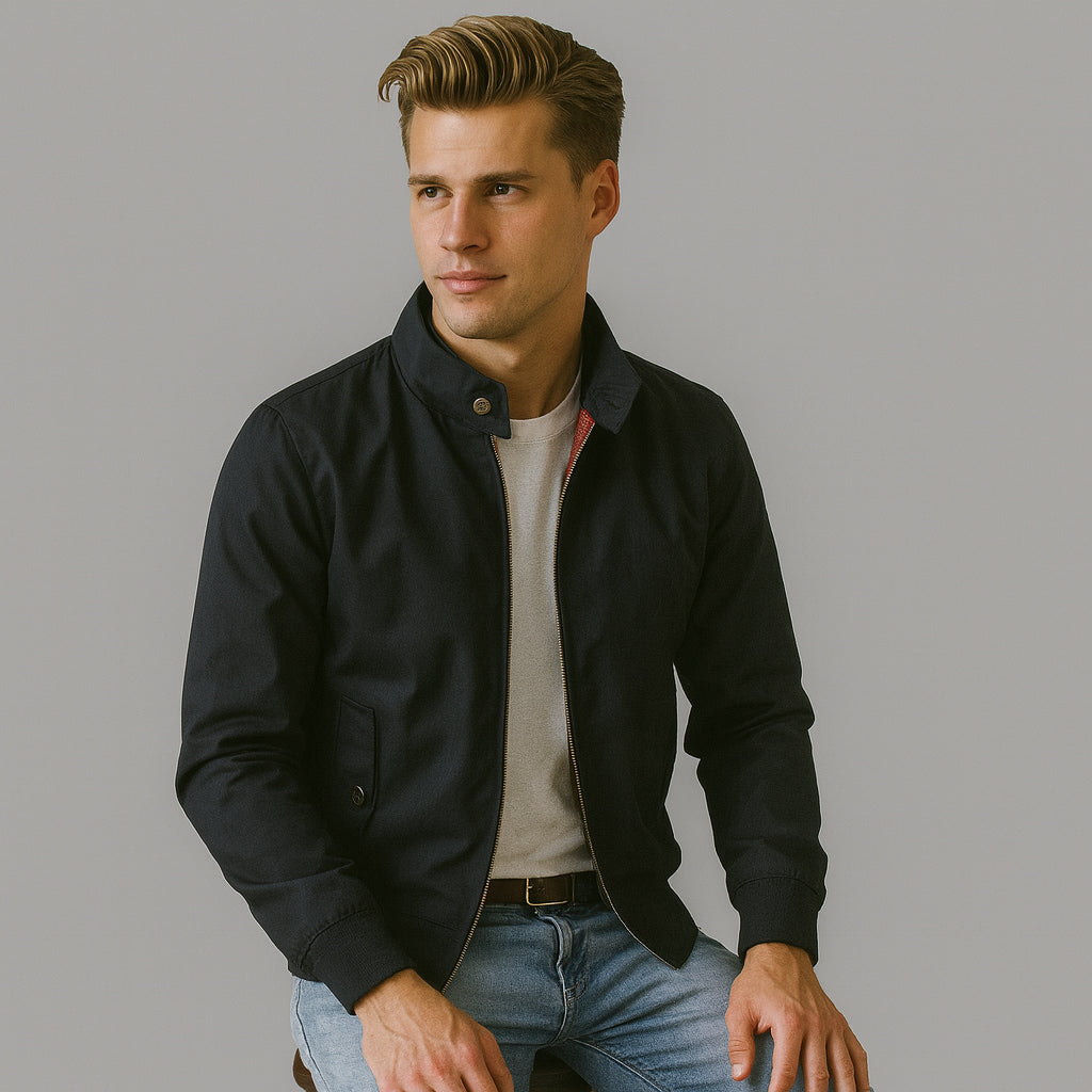 Jas Heren | Klassiek Harrington met Rits